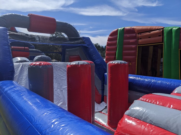70' Ninja Obstacle Course Bounce House Rentals in Fayette and Coweta